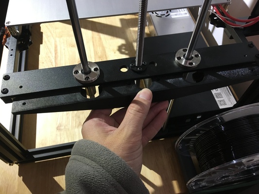 x5sa pro 330 z-axis support slide in place  by martin au 3d printer parts 3d print model - Mito3D