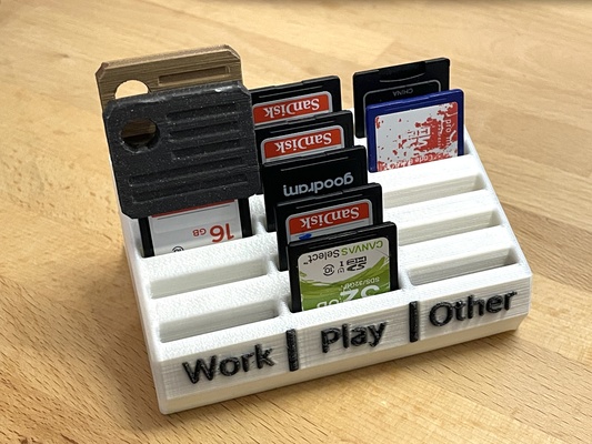 sd card stand holder by martin au 3d printer accessories 3d print model - Mito3D