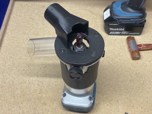 poeira extrator makita 18v roteador aparador drt50z by martin au ferramentas 3d print model - Mito3D