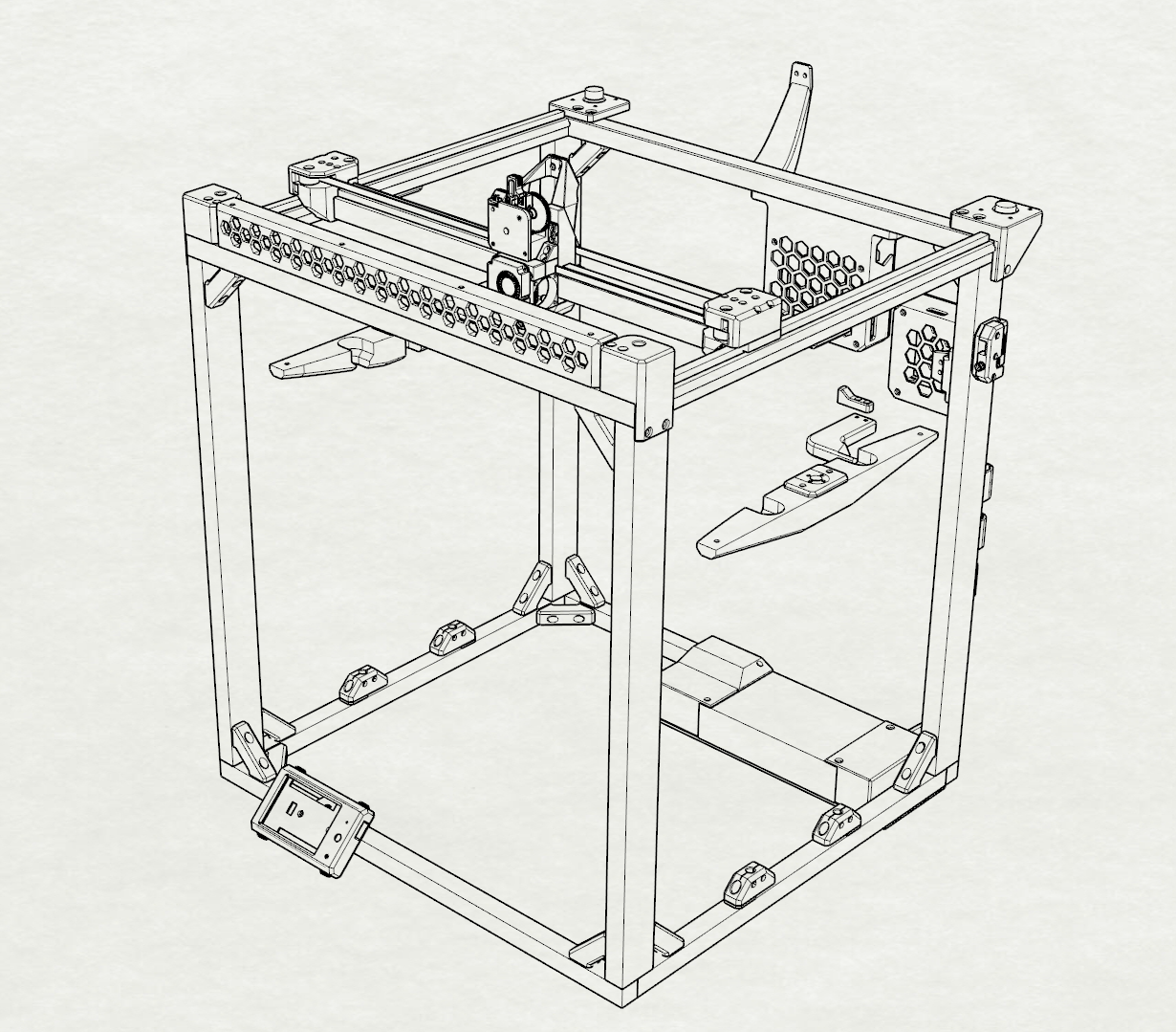 x5sa pro regnans modlar by martin au 3d yazıcı parçalar e3d profesyonel titan raylar x5sapro hüküm süren 3D print model - Mito3D