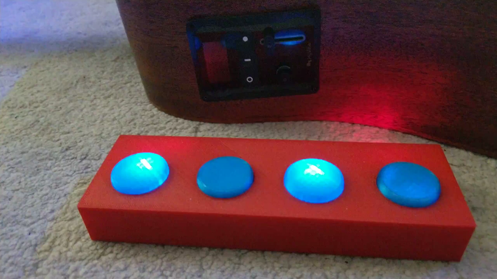 kablosuz midi ayak anahtarı ped bluetooth kan by danny6869 hobi kendin yap elektronik gitar arduino pedal nem kontrolör şeytani 3d print model - Mito3D