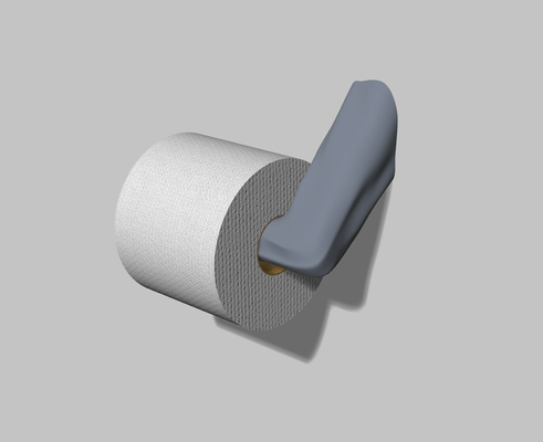 tuvalet rulo kulp destek organik by martin au ev halkı modeller 3d print model - Mito3D