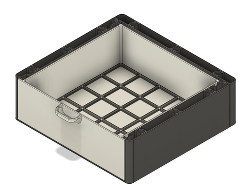 5x5x10u célibataire modulaire grille système grillefinity tiroirs by graffxp outils organisateurs tiroir extensible 3d print model - Mito3D