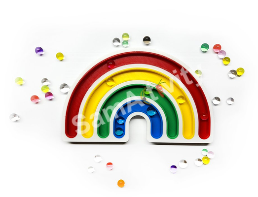 color arco iris agua perl by samactividad juguetes juegos niños juego insertar 3d print model - Mito3D
