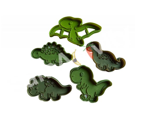 dinosaurier plätzchen schneider by samaktivität 3d drucker zubehör dino dinosaurus rex cutter ausstechform 3d print model - Mito3D