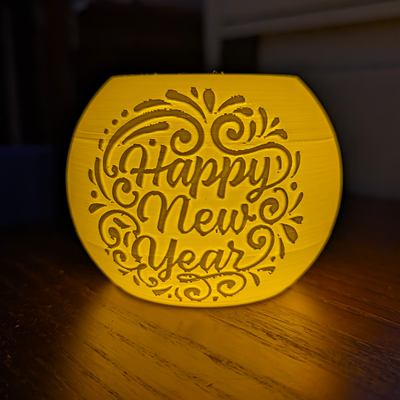 années thé lumière globe by point oméga ménage décor fête favoriser cadeau bougie 3d print model - Mito3D