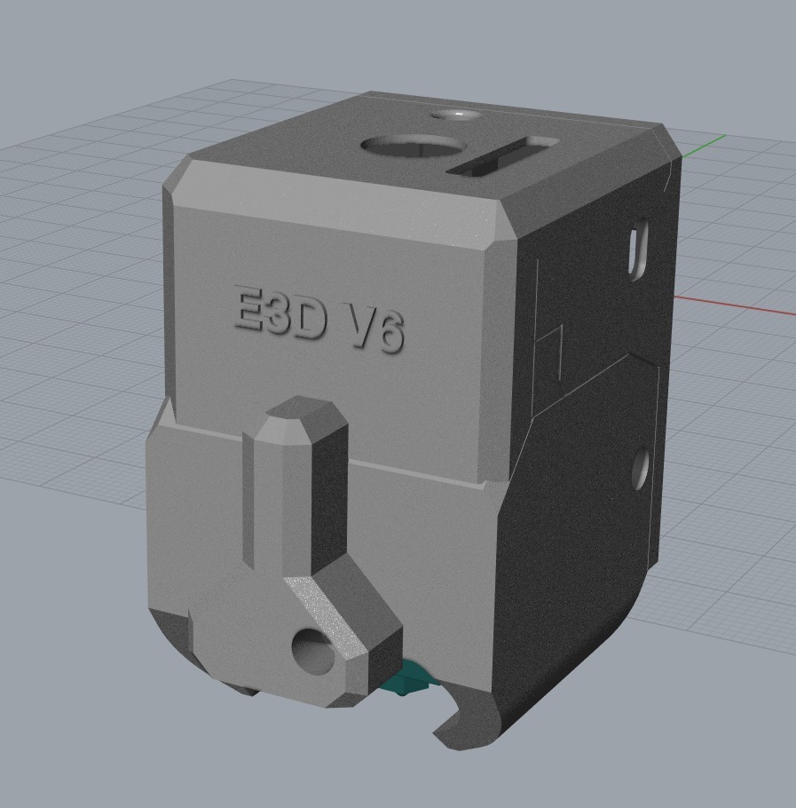 e3d hotend flashforge aventureiro 3 monoprice voxel by martin au 3d impressora partes e3dv6 thingiverse 3D print model - Mito3D