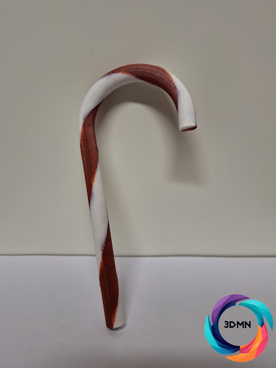 candycane by 3dmn art models deco decor fun multi color candy christmas santa sweet xmas ams multicolor 3d print model - Mito3D