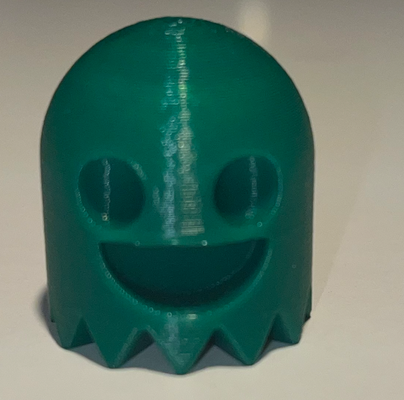 pacman fantasma sorriso by sombra brilhante 3d impressora teste modelos pac man 3d print model - Mito3D
