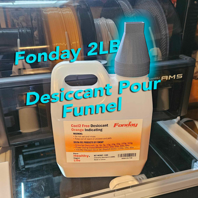 2lb dessecante derramar funil by ocular dinâmico ferramentas contas sílica bico esquichar 3d print model - Mito3D