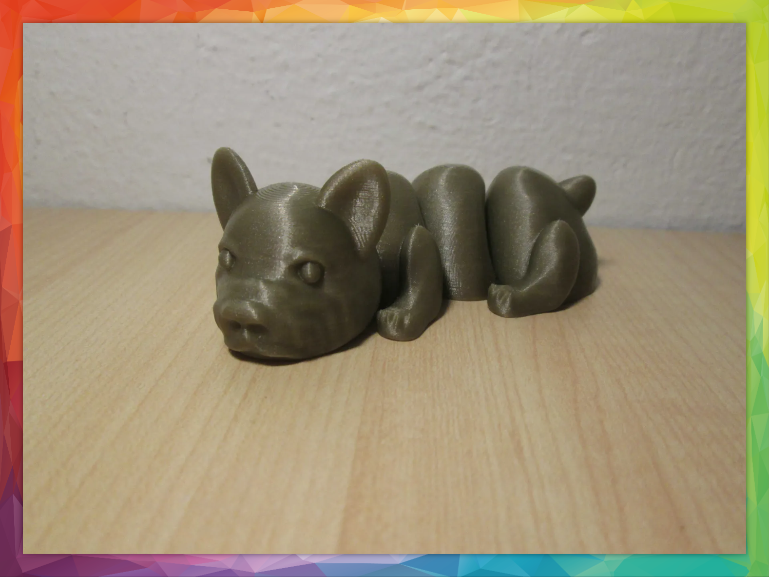 flexível francês buldogue cão by mrhanjak brinquedos jogos flex flexi modelo brinquedo buldogues 3D print model - Mito3D