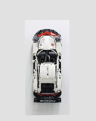 lego porsche 911 rsr mur monter by tazzy1992 art panneaux logos verticale 3d print model - Mito3D