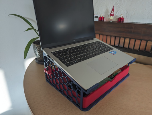 16 laptop stand tablett kabel halter unterstützung zoll neu gemischt by alexis werkzeuge macbook profi ehre huawei magisches buch matebook notizbuch pc tragbar 3d print model - Mito3D