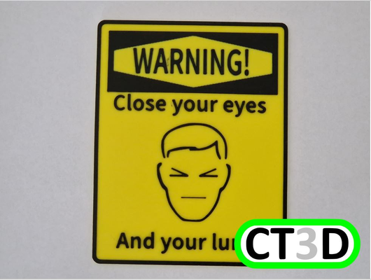 warnung schließen augen lunge zeichen by chris1974 kunst logos sicherheit 3d print model - Mito3D