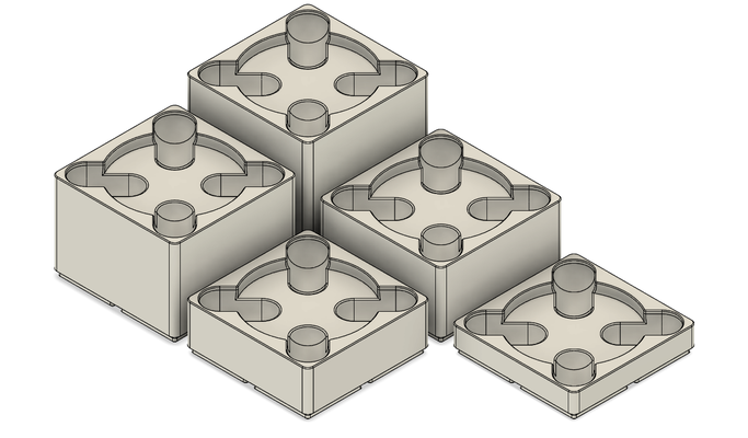 fosbos xyz gürtel behälter by asdfgasdfg 3d drucker zubehör gt gt2 gestell organisation veranstalter organisieren organisiert gridfinity 3d print model - Mito3D