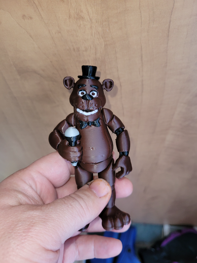 freddy fazbear by ferro diabil arte modelli notti at freddys freddy's 3d print model - Mito3D