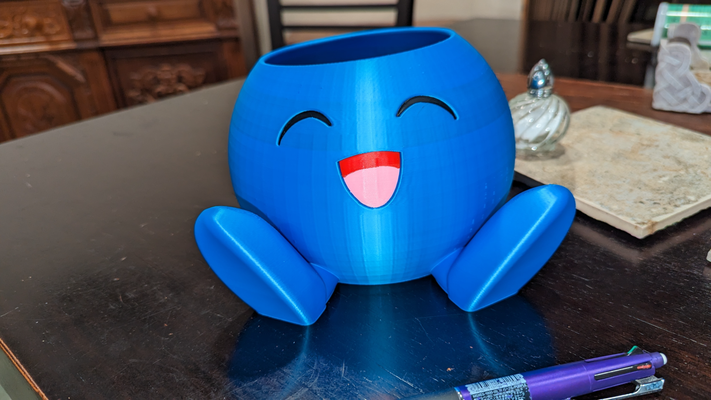 estranho plantador sorriso olhos remixado by marcialana casa jardim pokémon nintendo 3d print model - Mito3D