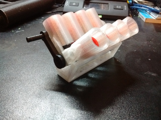 simples ficar pé imprimível v8 motor by cirmakesalos remixado joshvv educação engenharia 3d print model - Mito3D