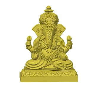 txy2pro herr ganesha größe geändert by dabhavking kunst skulpturen 3D print model - Mito3D