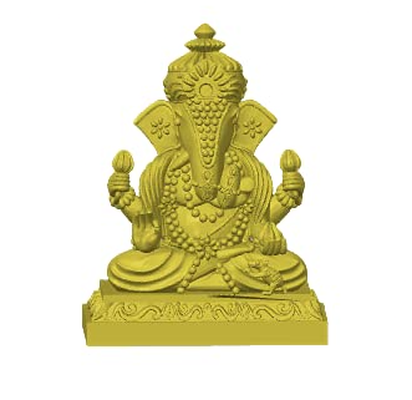 txy2pro signore ganesha ridimensionato by dabhavking arte sculture 3d print model - Mito3D