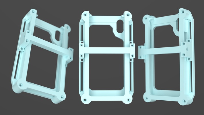 cara iphone xr montar by arte herramientas artilugio animación teléfono vr móvil headmount 3d print model - Mito3D