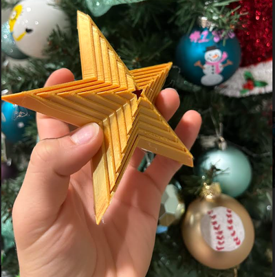 zusammenbrechen weihnachten star by macher manifest kunst modelle printinplace thingiverse 3d print model - Mito3D