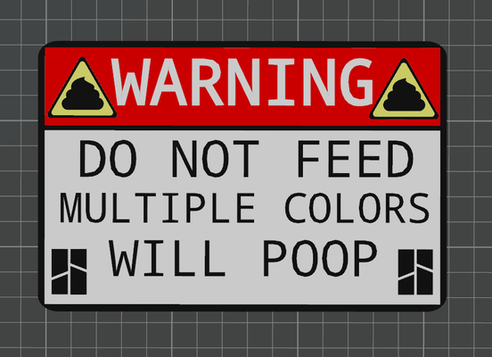 ams poop warning sign by canadianbacon21 art signs & logos x1c 3d print model - Mito3D