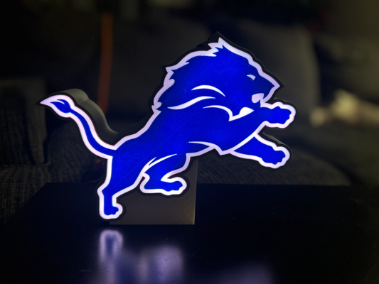 detroit lions lightbox by emoney1325 art signs & logos 3d print model - Mito3D