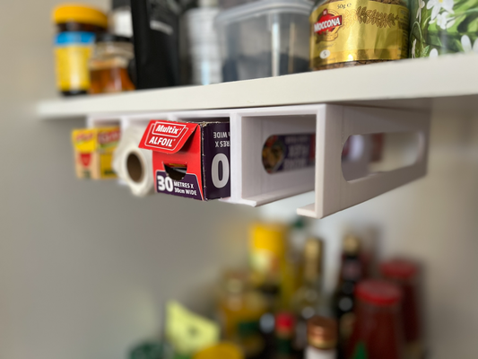 frustrar agarrar embrulho suporte by chifre gelo ferramentas organizadores organizador despensa cozinha estante 3d print model - Mito3D