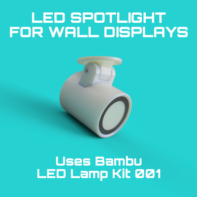 led spotlight bambu lamp kit 001 by iprintshit tools gadgets mystery box hardware 3d print model - Mito3D