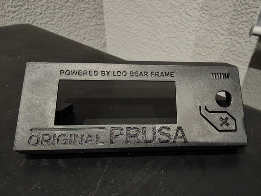 prusa i3 lcd oso cuadro cubierta carcasa funda remezclado by anubis 3d impresora partes prusai3mk3 prusamk3s pantalla 3d print model - Mito3D