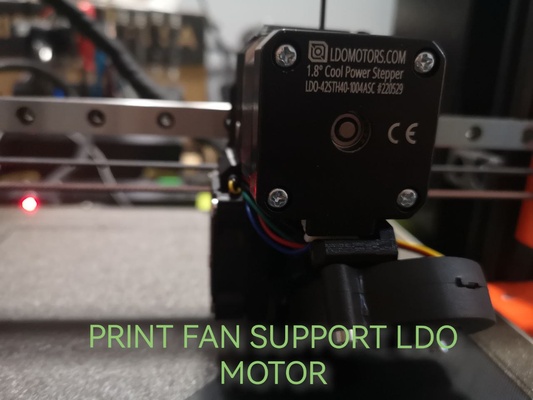 impression ventilateur soutien oui extrudeuse moteur remixé by anubis 3d imprimante pièces 3d print model - Mito3D