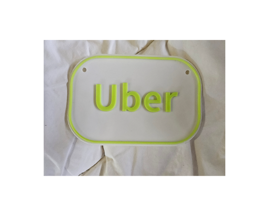 uber viaje compartido firmar fraón or posterior ventana by hbgmóvil arte señales logos 3d print model - Mito3D