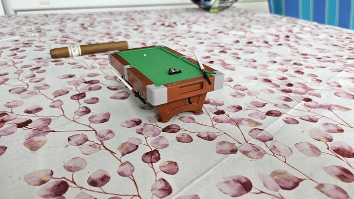 billiard table by bman642 miniatures prop miniature tablesaw pool modeltrains 3d print model - Mito3D