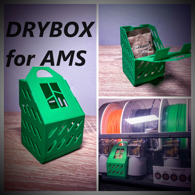 trockenbox ams by rob 3d drucker zubehör bambulab p1s x1c trocken box farbe 3d print model - Mito3D