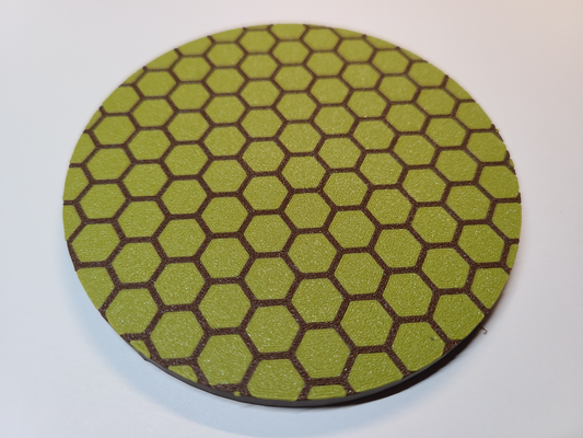 honeycomb pattern coaster by dietpeachfanta household decor 3d print model - Mito3D