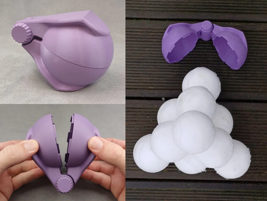 palla neve creatore compatto remixato by allansson88 giocattoli giochi all'aperto perfetto 3d print model - Mito3D