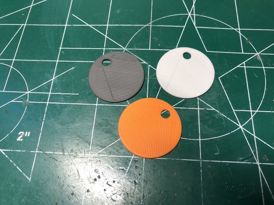 filamento cor amostrador by manolo 3d impressora acessórios abs moeda fibra chaveiro pla anel amostra 3d print model - Mito3D