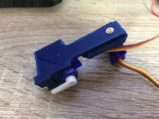 2 servo kombo kol by manolo hobi kendin yap elektronik 9gservo arduino mikro robot servomotor servomount 3d print model - Mito3D
