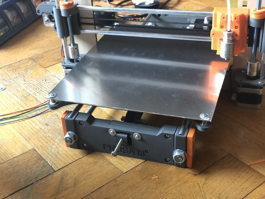 prusa i3 xl printing bed by mañolo 3d printer parts 3dprinting aluminum carriage heatbed heatedbed mod prusai3 y-axis ycarriage 3d print model - Mito3D