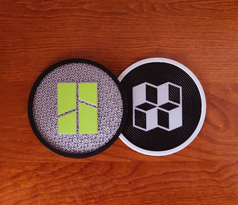 bambulab themed coasters by drodfro household house models makerworld coaster 3d print model - Mito3D