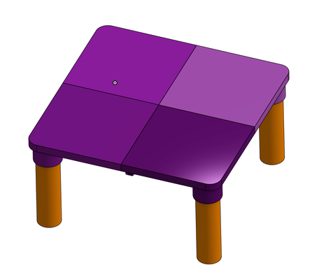 pequeno tabela by diabo casa jardim mesa piquenique 3d print model - Mito3D