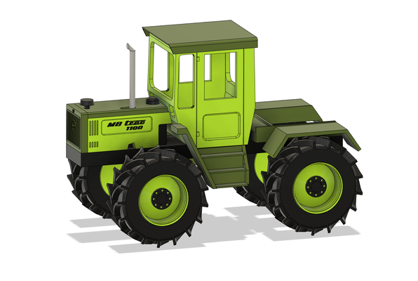 mb trac 1100 by tkroman tk loisir diy véhicules traktor mbtrac fahrzeug agriculture tracteur véhicule voiture ferme agriculture éducation moteur 3d print model - Mito3D