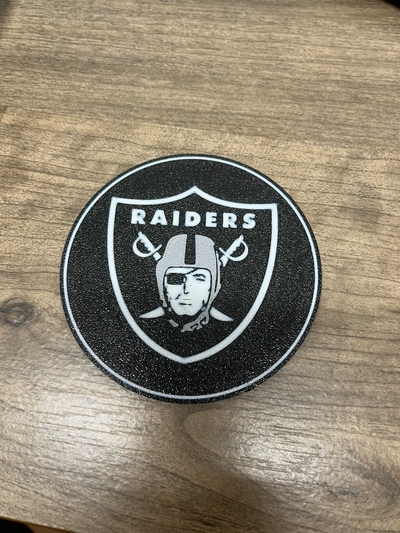 las vegas raiders coaster by cf3d designs household house models 3d print model - Mito3D