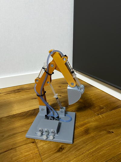hydraulic excavator by bananana education engineering 3d print model - Mito3D