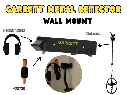 garrett parete montare organizzatore by diuova passatempo fai wall mount metal detector 3d print model - Mito3D