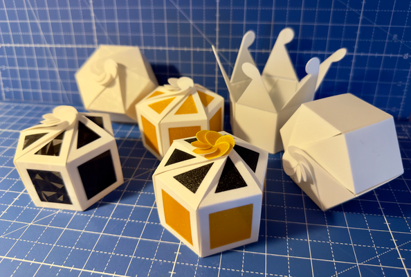 gefaltet geschenk box by abonnieren kunst modelle geschenkbox geschenk ideen geschenkbox faltschachtel party dekoration 3d print model - Mito3D