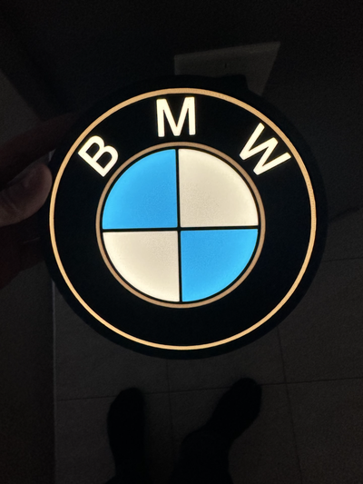 bmw logo licht box by dylansleuchtkästen hobby diy elektronik led leuchtkasten 3d print model - Mito3D