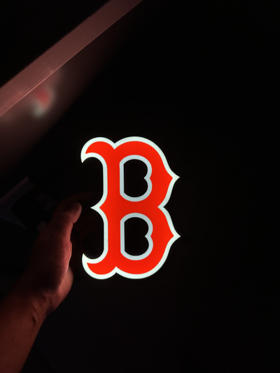 boston red sox light box by dylanslightboxes hobby & diy electronics led 3d print model - Mito3D