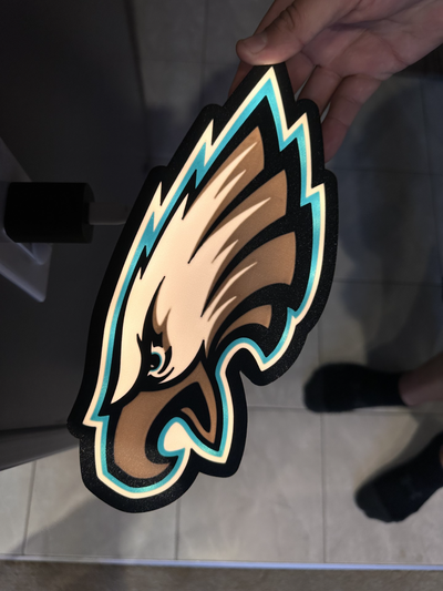 philadelphia eagles light box by dylanslightboxes hobby & diy electronics led lamp lightbox 3d print model - Mito3D